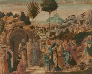La resurrección de Lázaro de Benozzo di Lese di Sandro Gozzoli